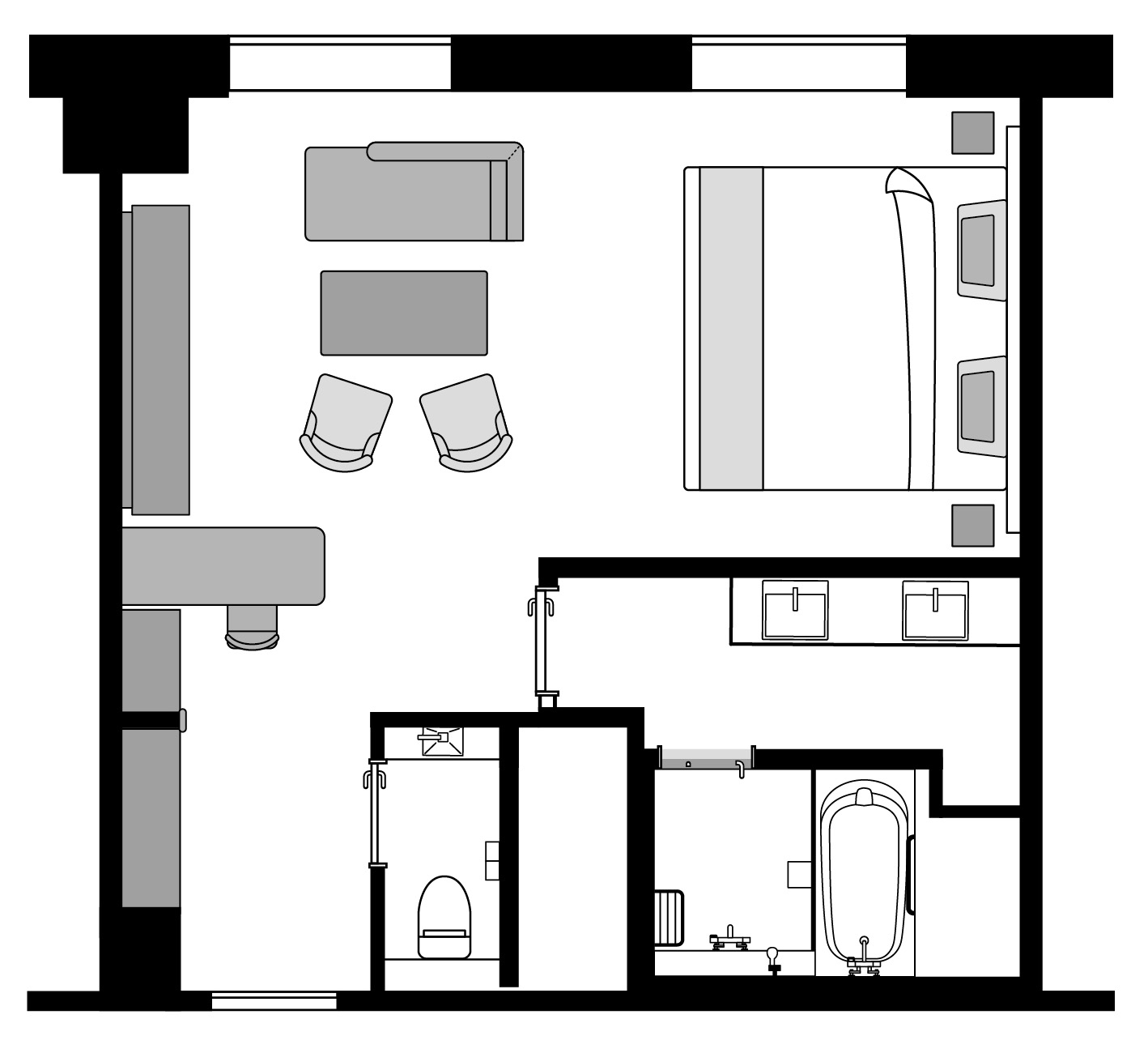 グレイスキングルーム | リーベルホテル大阪